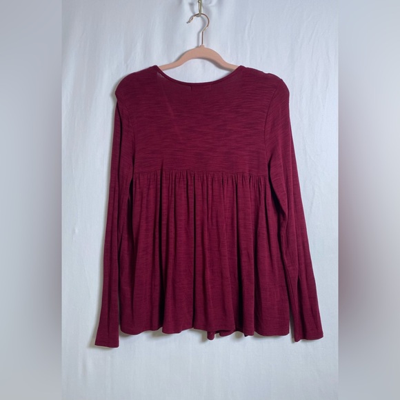 Embroidered Burgundy Boho Cardigan - Picture 2 of 12